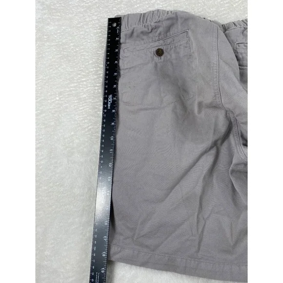Orvis Pima Cotton Shorts Elastic Waist Casual Comfort Fit Gray Size 32 - Picture 6 of 8
